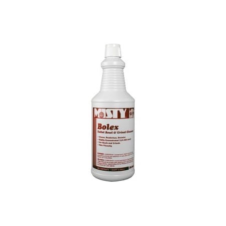 Amrep Misty Bolex Toilet Bowl & Urinal Cleaner - Quart Bottle, 12 Bottles/Case - 1038799 1038799